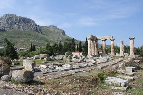 The ancient city of Corinth